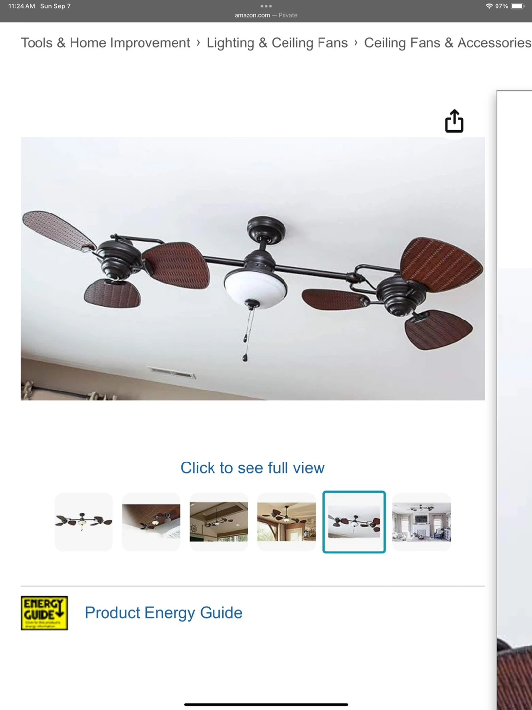 Harbor Breeze Twin Breeze 74-in Ceiling Fan