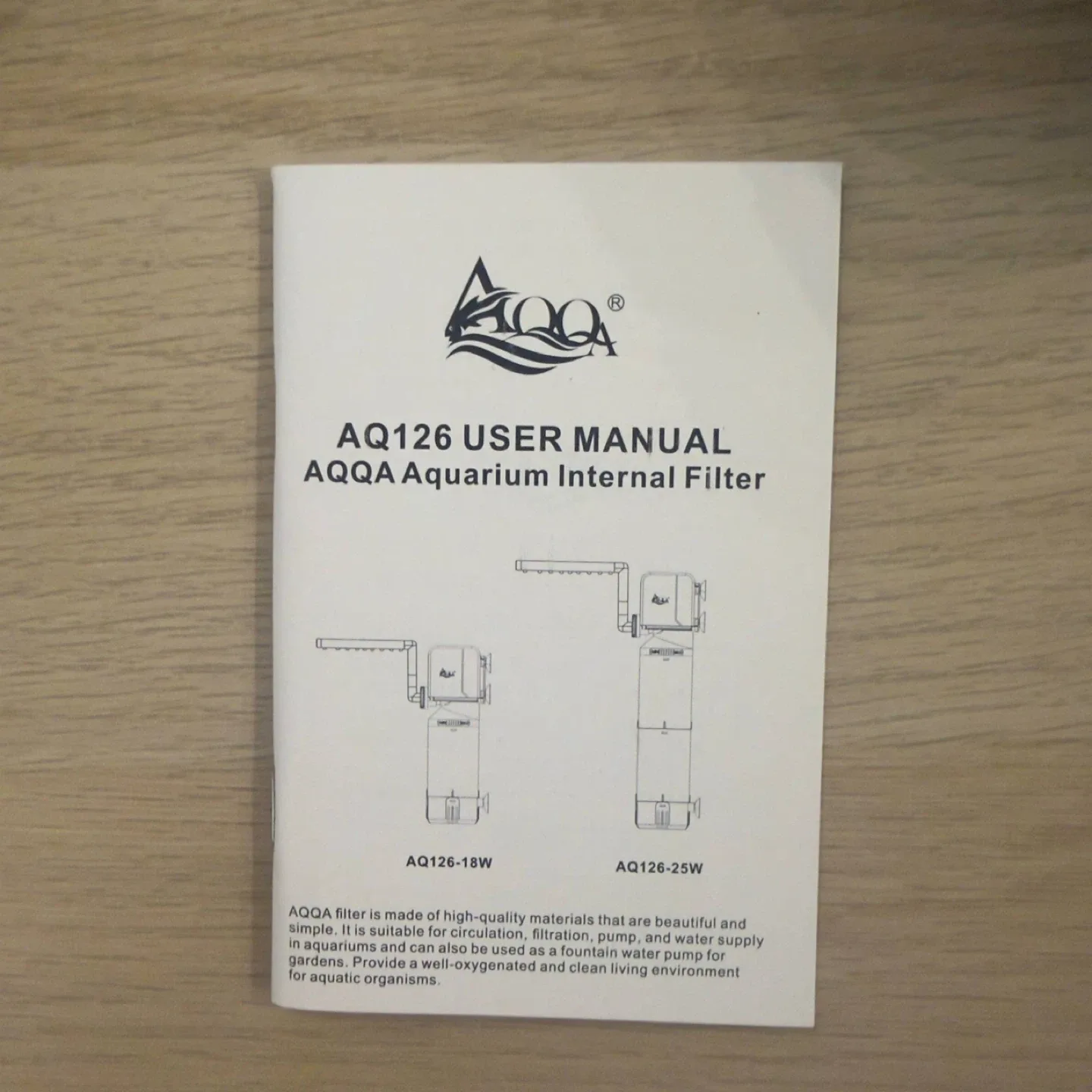 New AQQA Aquarium Internal Filter AQ126-25W image indicator(2)