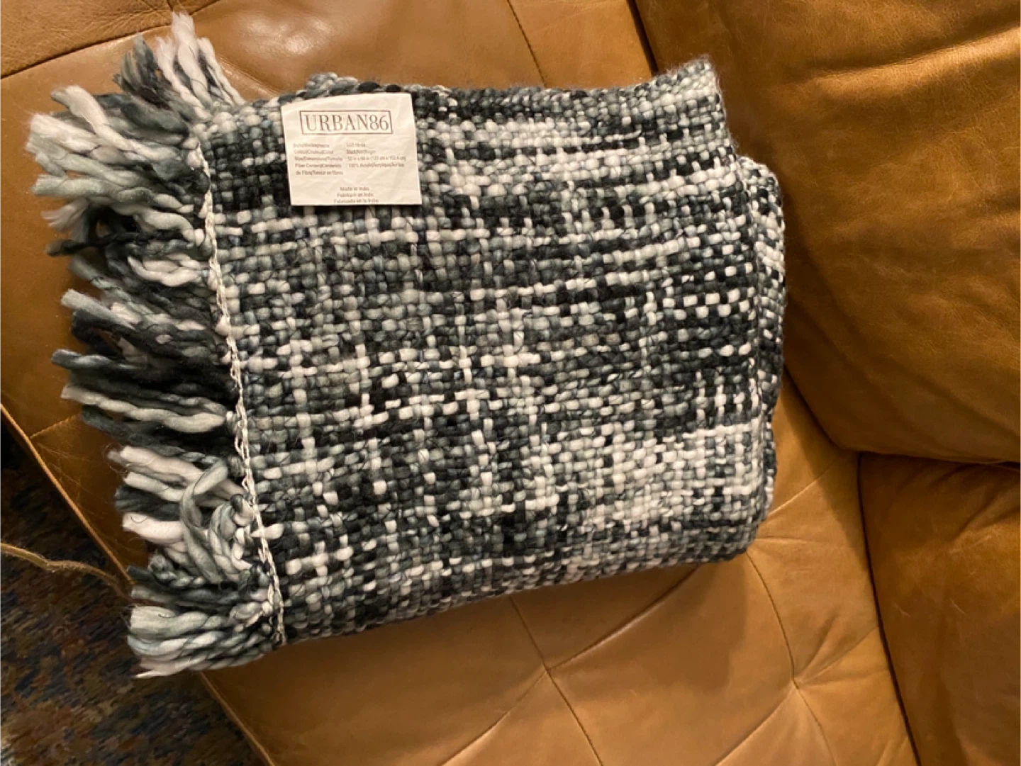 URBAN86 Black/Noir Throw Blanket 50x60 - photo 3