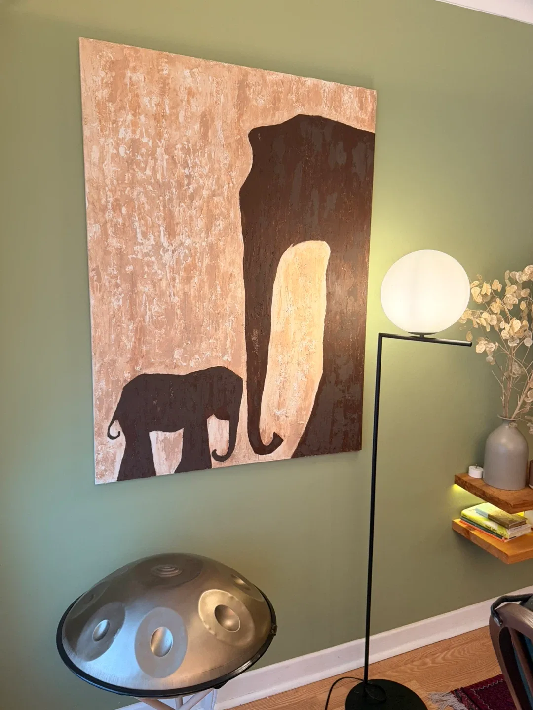 Elephant Painting Wall Artwork-handmade image indicator(4)
