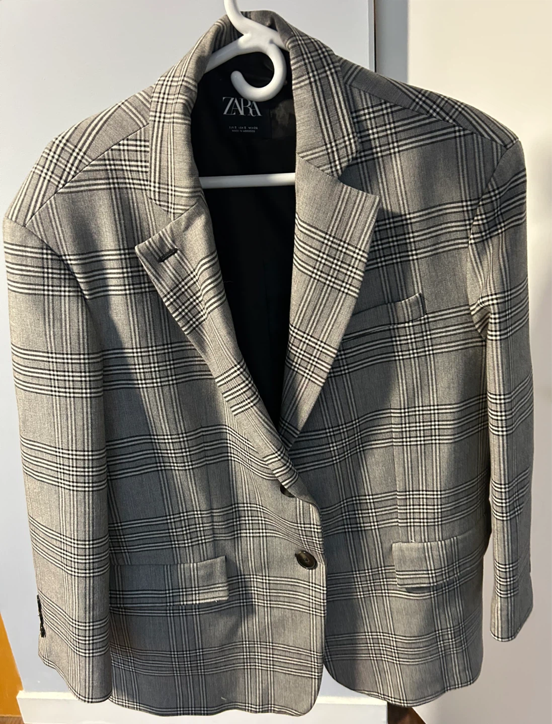Zara Oversized Plaid Blazer