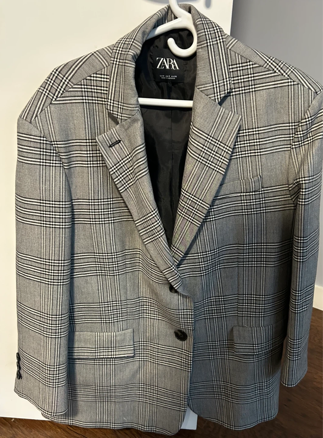 Zara Oversized Plaid Blazer - photo 2