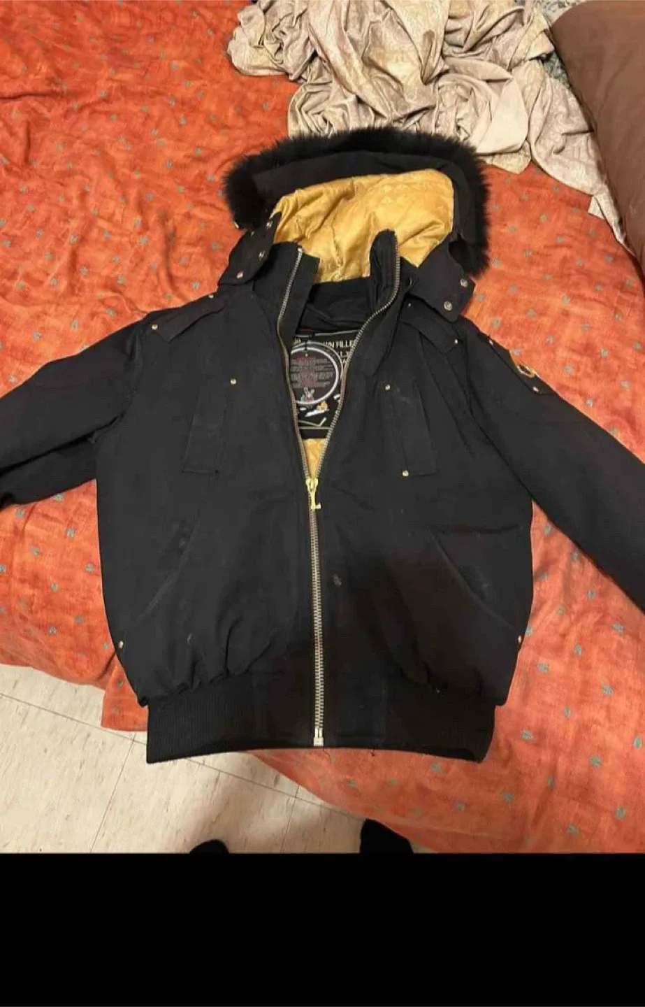 Moose Knuckles Bomber Jacket - Black image indicator(2)