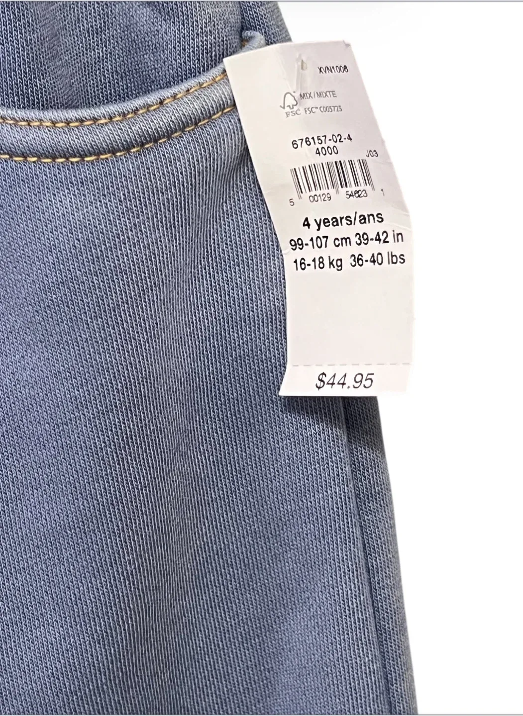 GAP Girls Lined Super-Warm Pants – Size 4Y (Brand New with Tag!) image indicator(2)