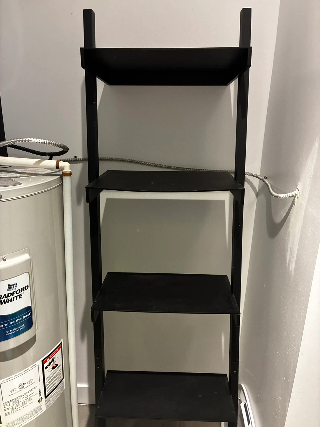 Black Ladder Shelf