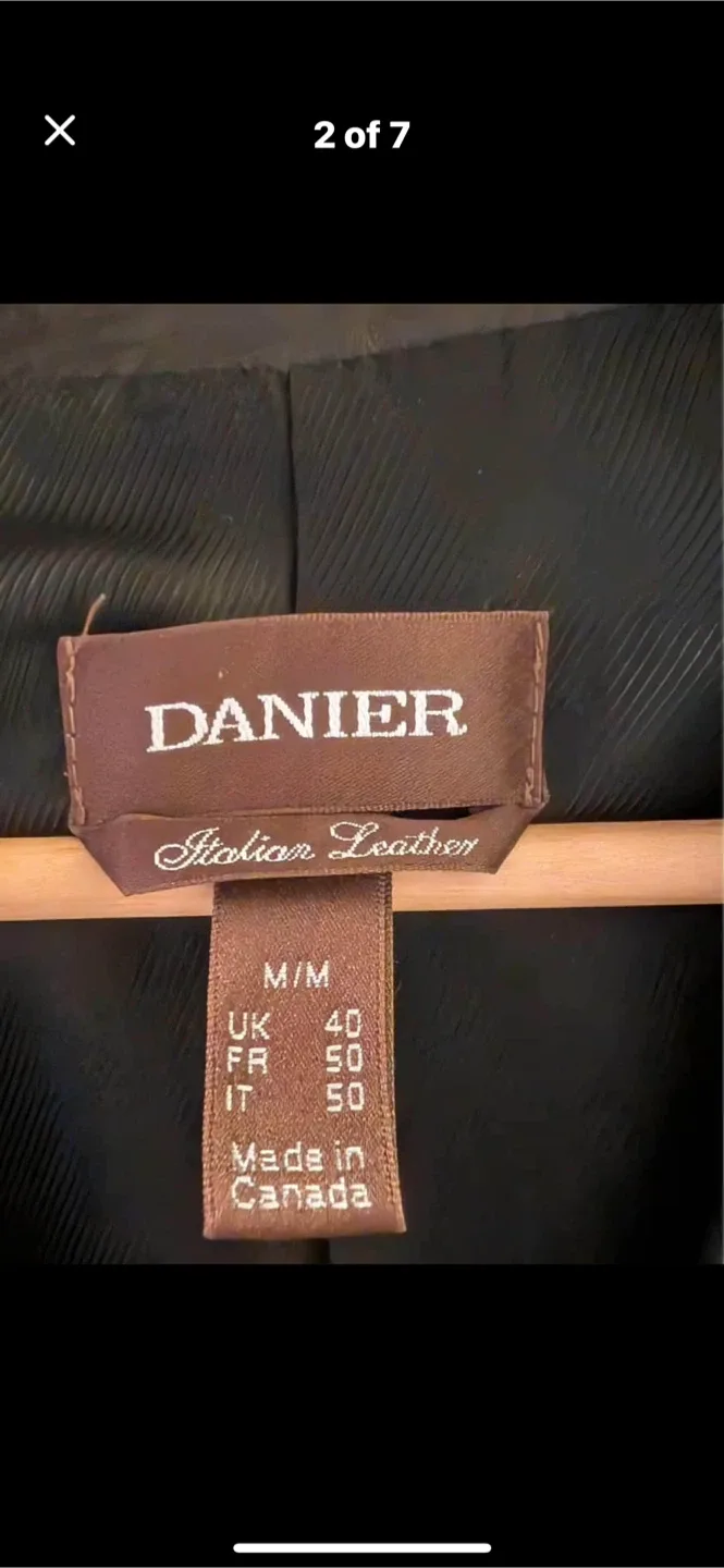 Danier Italian Leather Jacket- Size M/M image indicator(2)