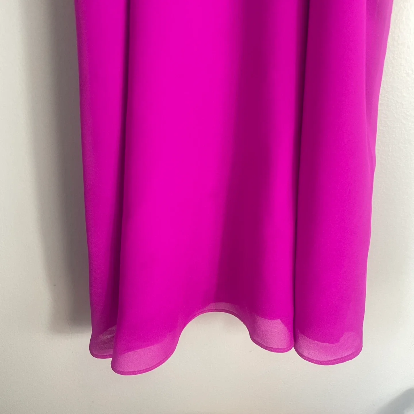 Gianni Bini Marine Ruffles Halter Mini Dress Size XS in Hot Pink image indicator(2)