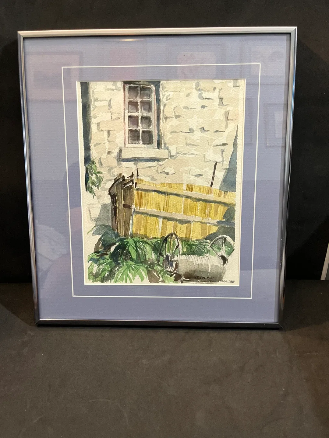Kevin Bice Framed Watercolor Painting