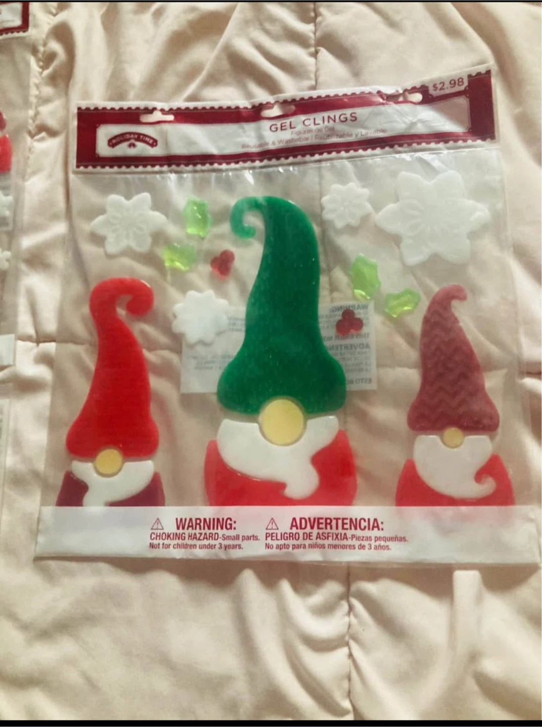 Christmas Gel Clings