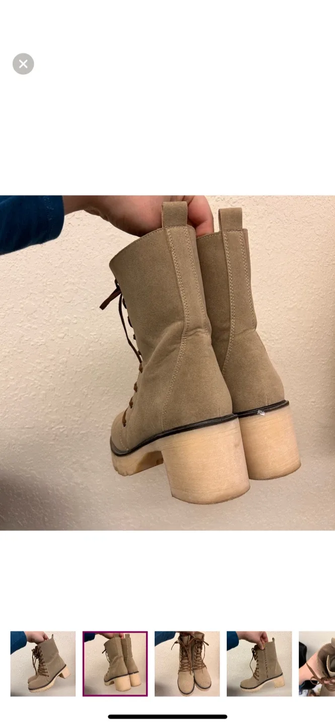 Vici brown Lace-Up heeled Boots image indicator(2)