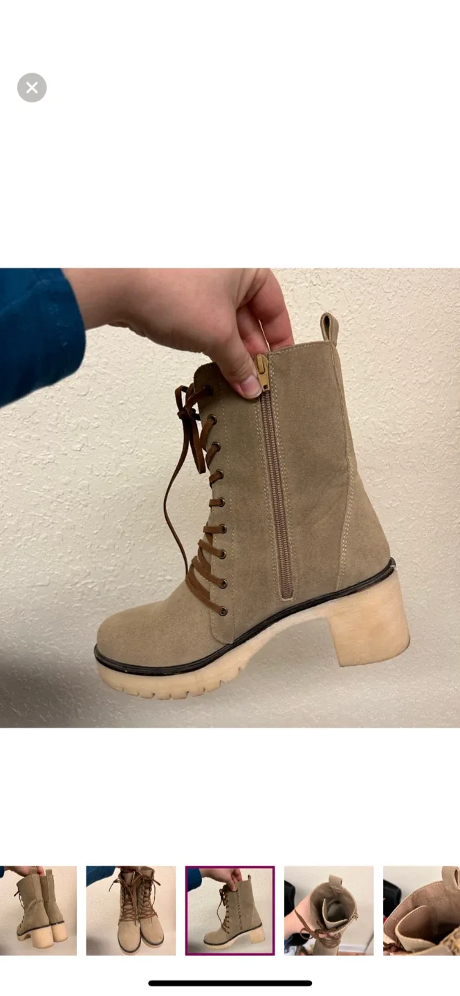 Vici brown Lace-Up heeled Boots image indicator(4)