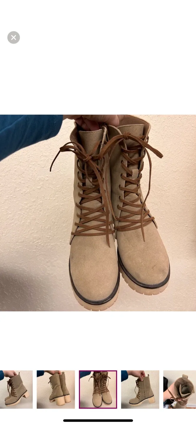 Vici brown Lace-Up heeled Boots image indicator(3)