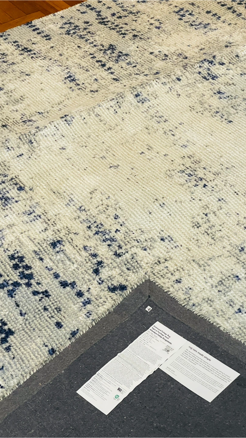 West Elm Distressed Foliage Rug ( Moving Out )