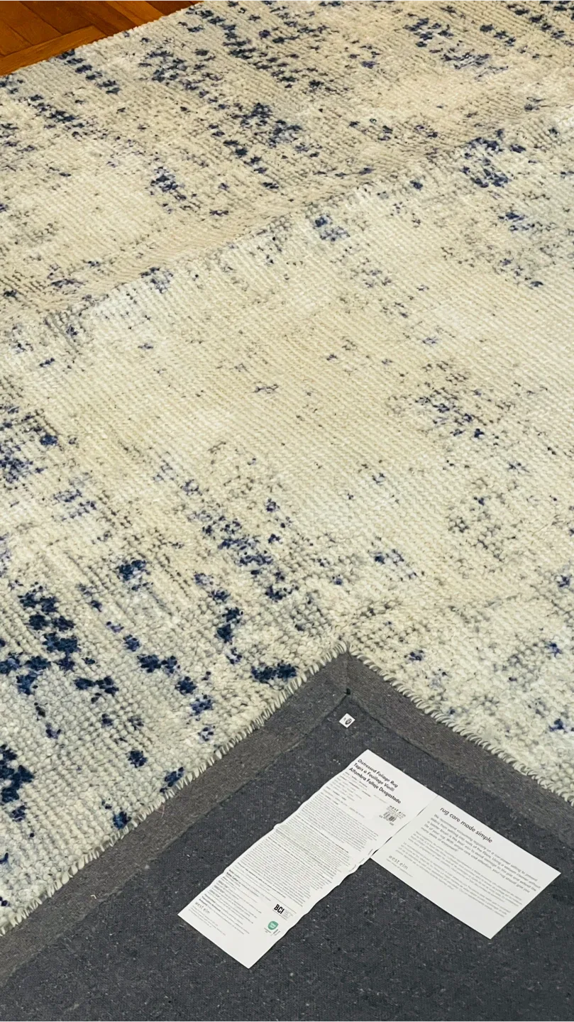 West Elm Distressed Foliage Rug ( Moving Out )