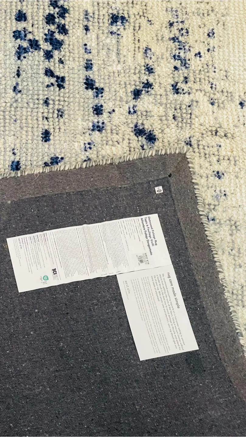 West Elm Distressed Foliage Rug ( Moving Out ) image indicator(7)