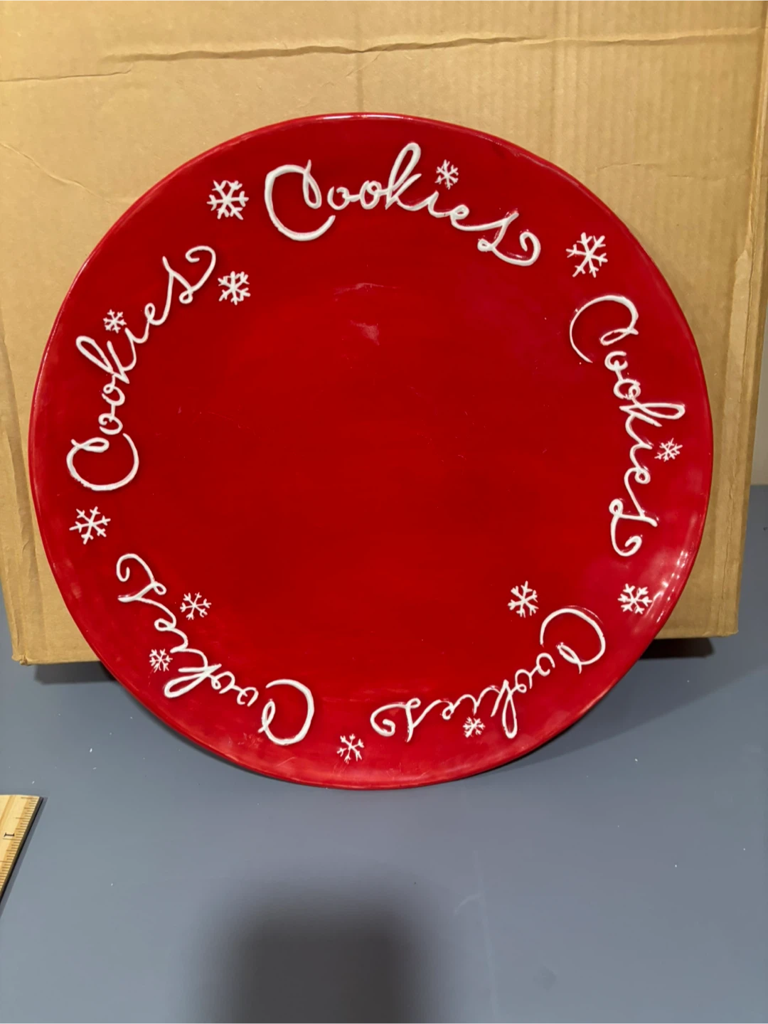 Hallmark Cookie Platter - Red