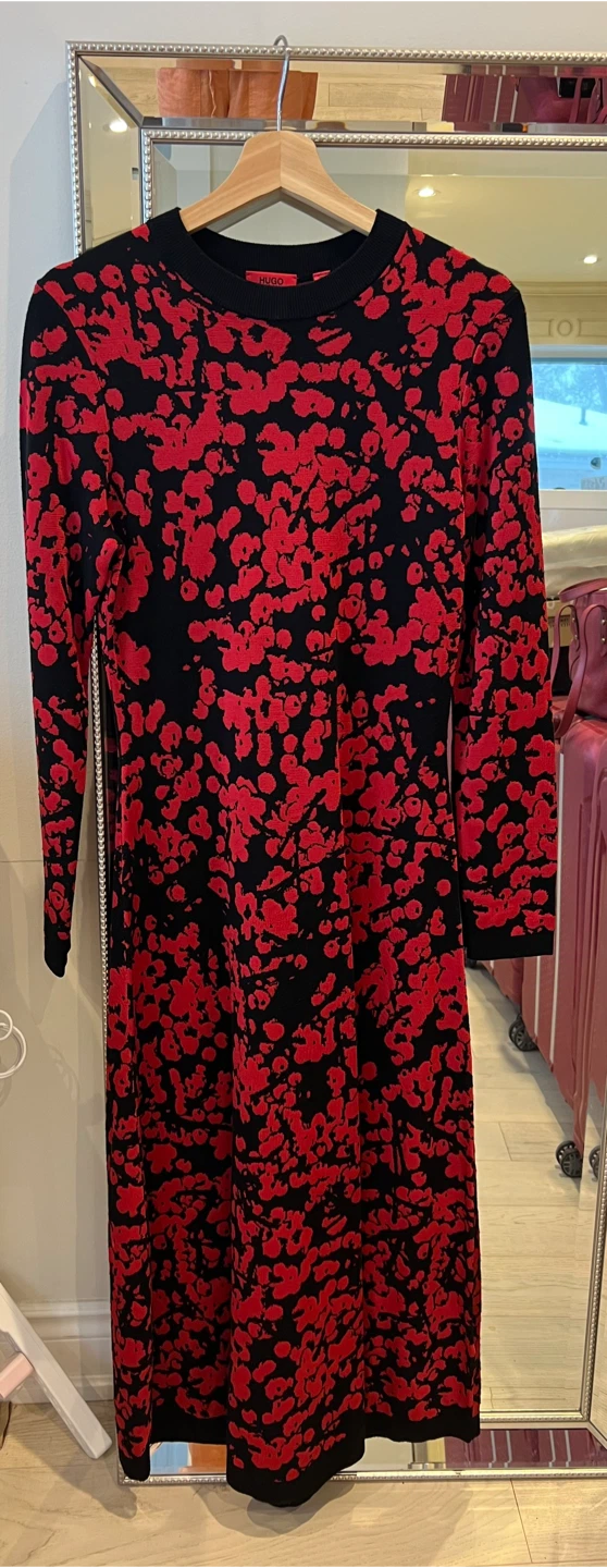 Hugo Boss Red & Black Knit Dress - photo 3