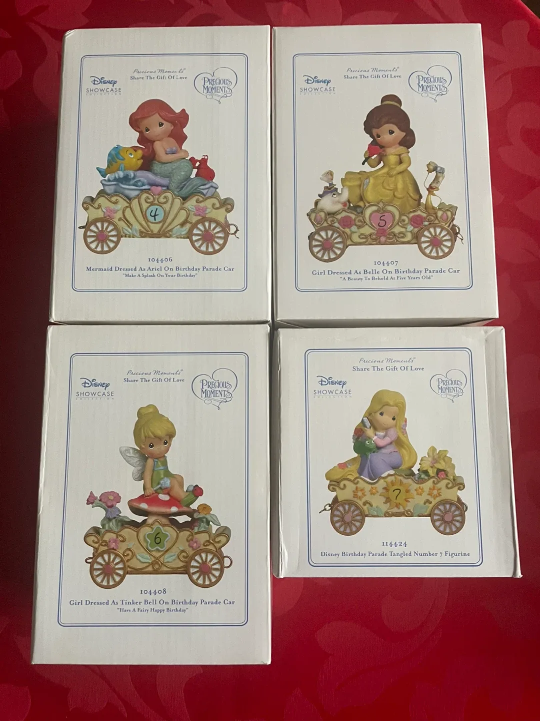 Precious Moments Disney Birthday Parade Figurines