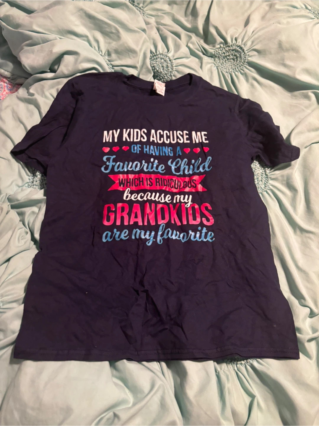 Navy T-shirt - Grandkids are my Favorite
