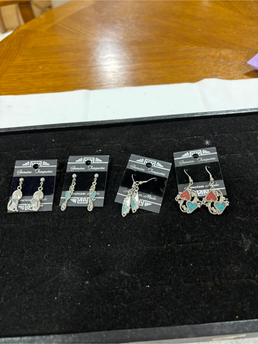 Genuine Turquoise American Made Earrings