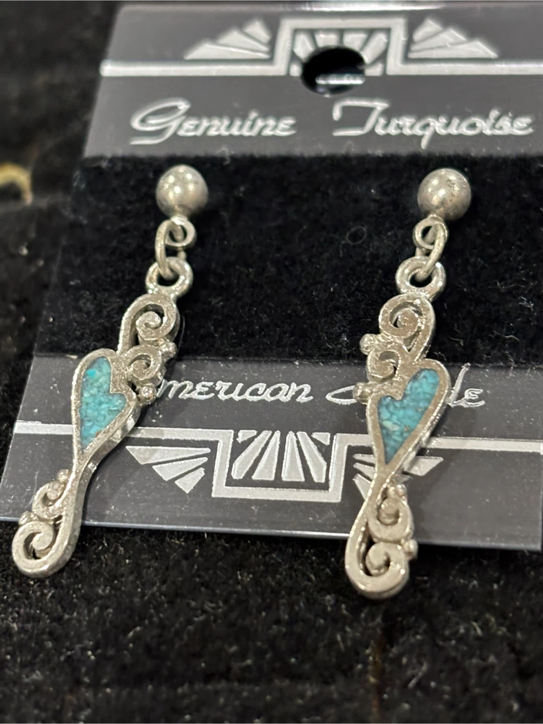 Genuine Turquoise American Made Earrings - photo 4