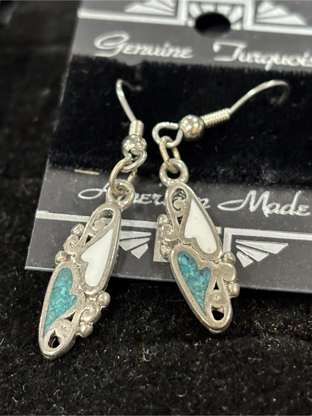 Genuine Turquoise American Made Earrings - photo 2