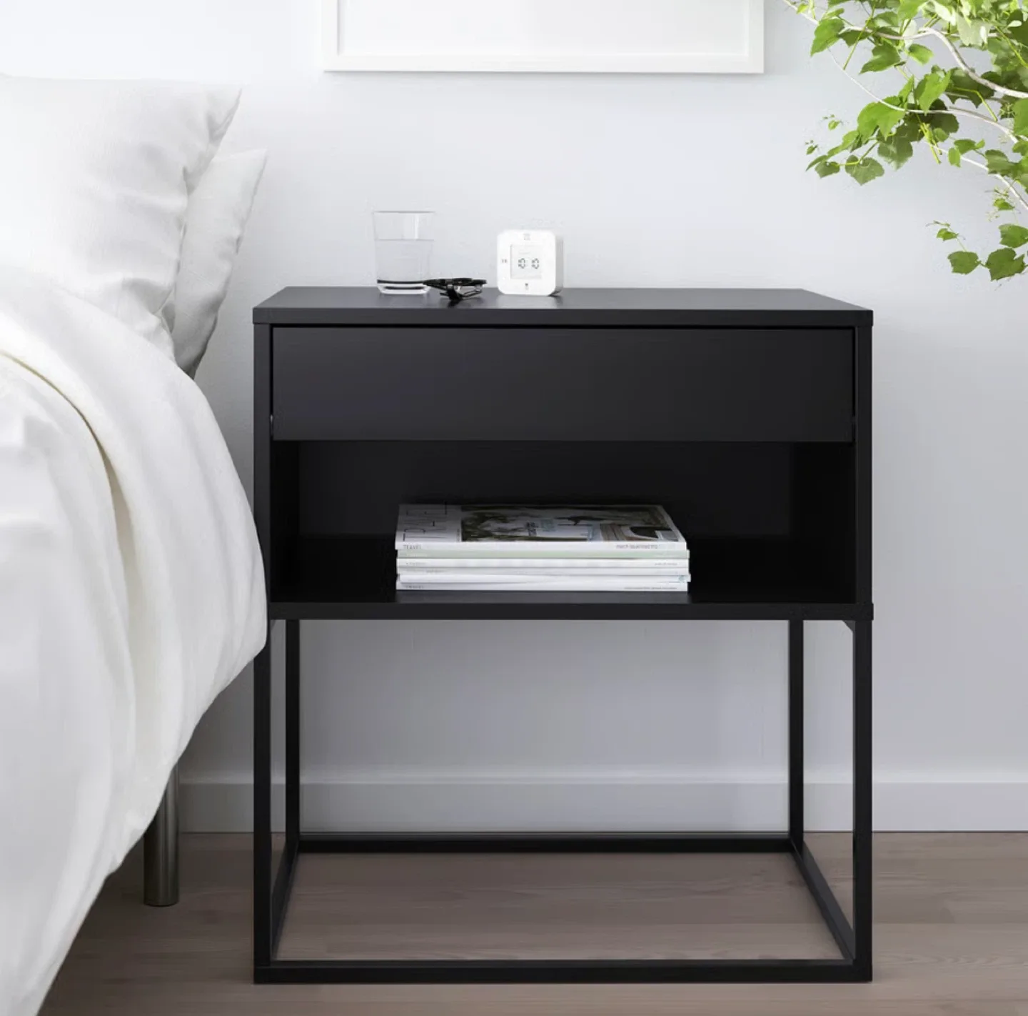 IKEA Vikhammer side table, black x2 image indicator(2)