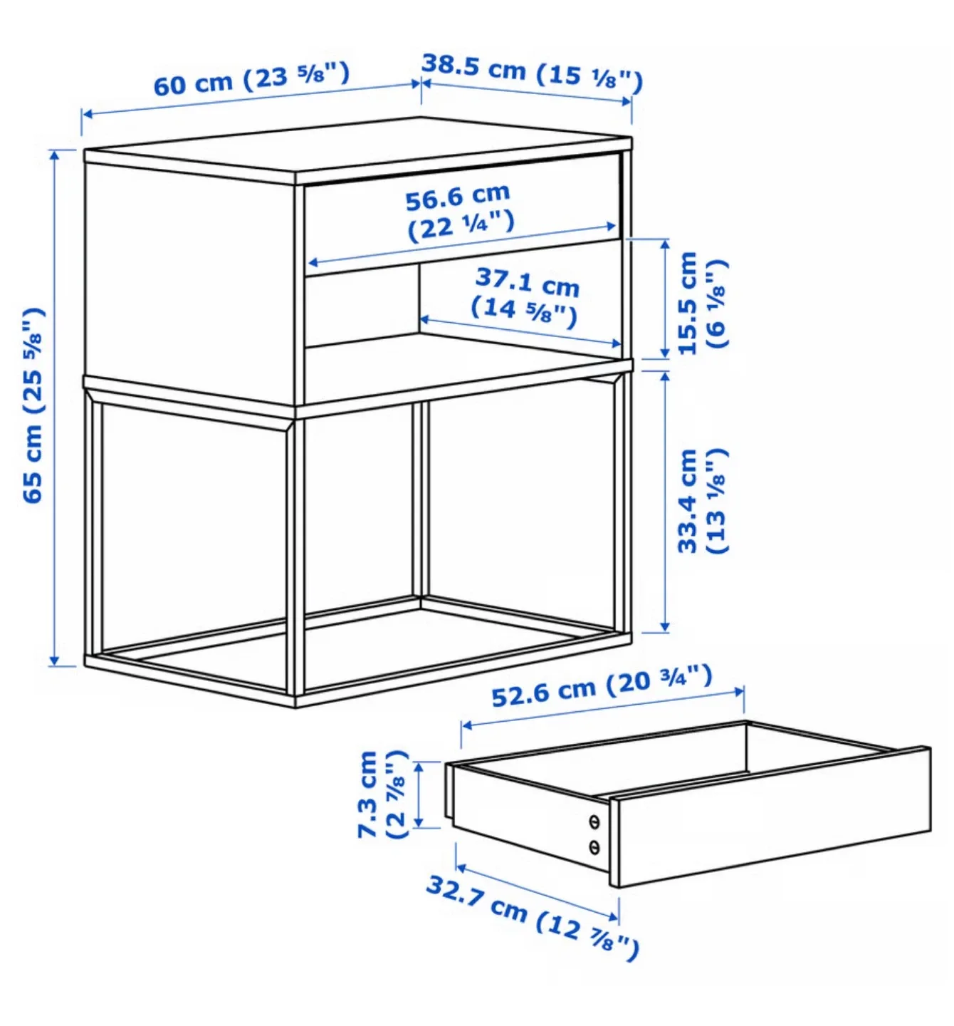 IKEA Vikhammer side table, black x2 image indicator(5)