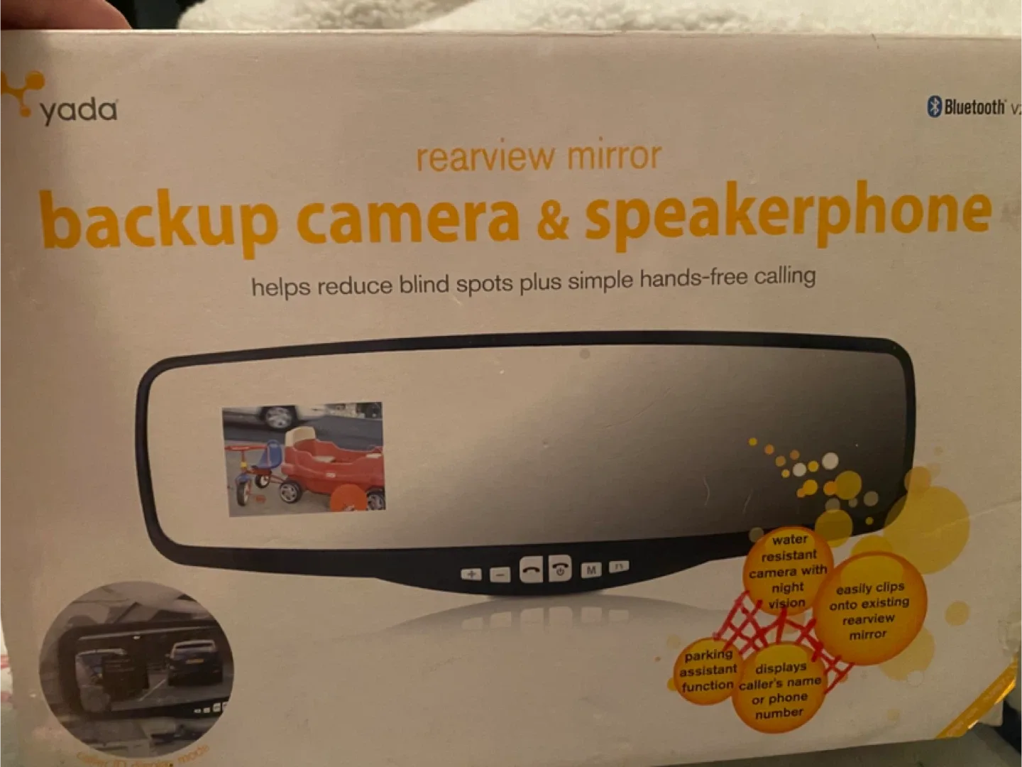 Yada Rearview Mirror Backup Camera & Speakerphone image indicator(4)