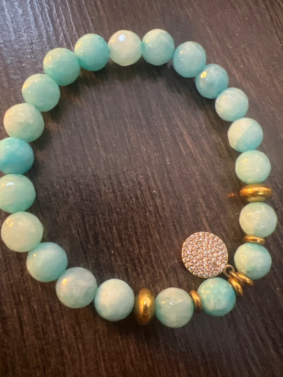 Beaded Bracelet - Light Blue