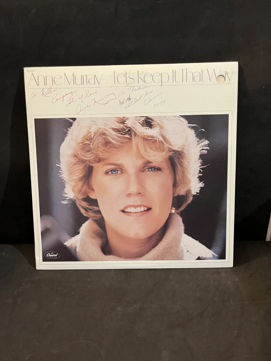 Signed Anne Murray - 1978 Let's Keep It That Way Vinyl Record