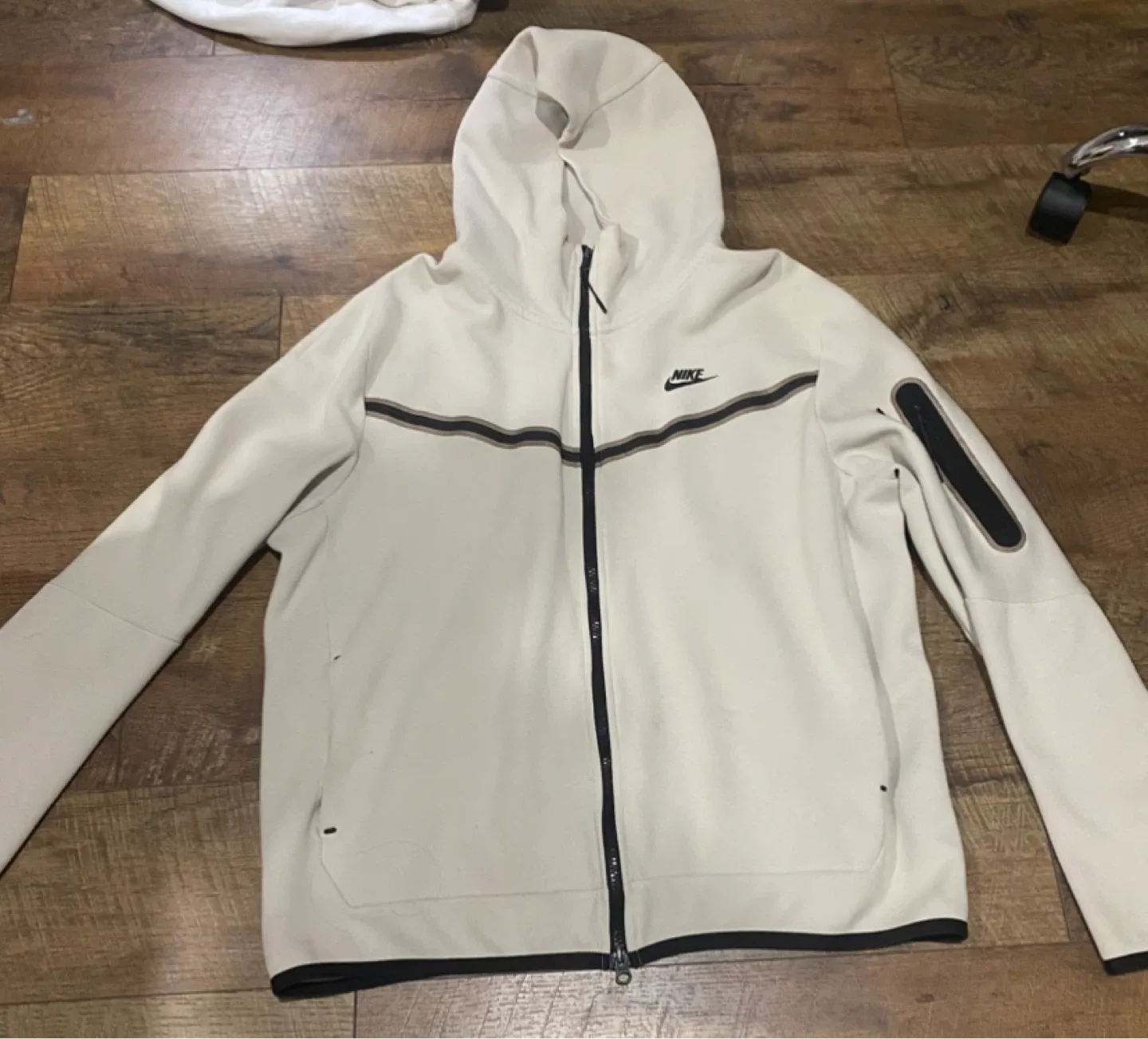 Nike Tech Fleece Hoodie - Beige Large