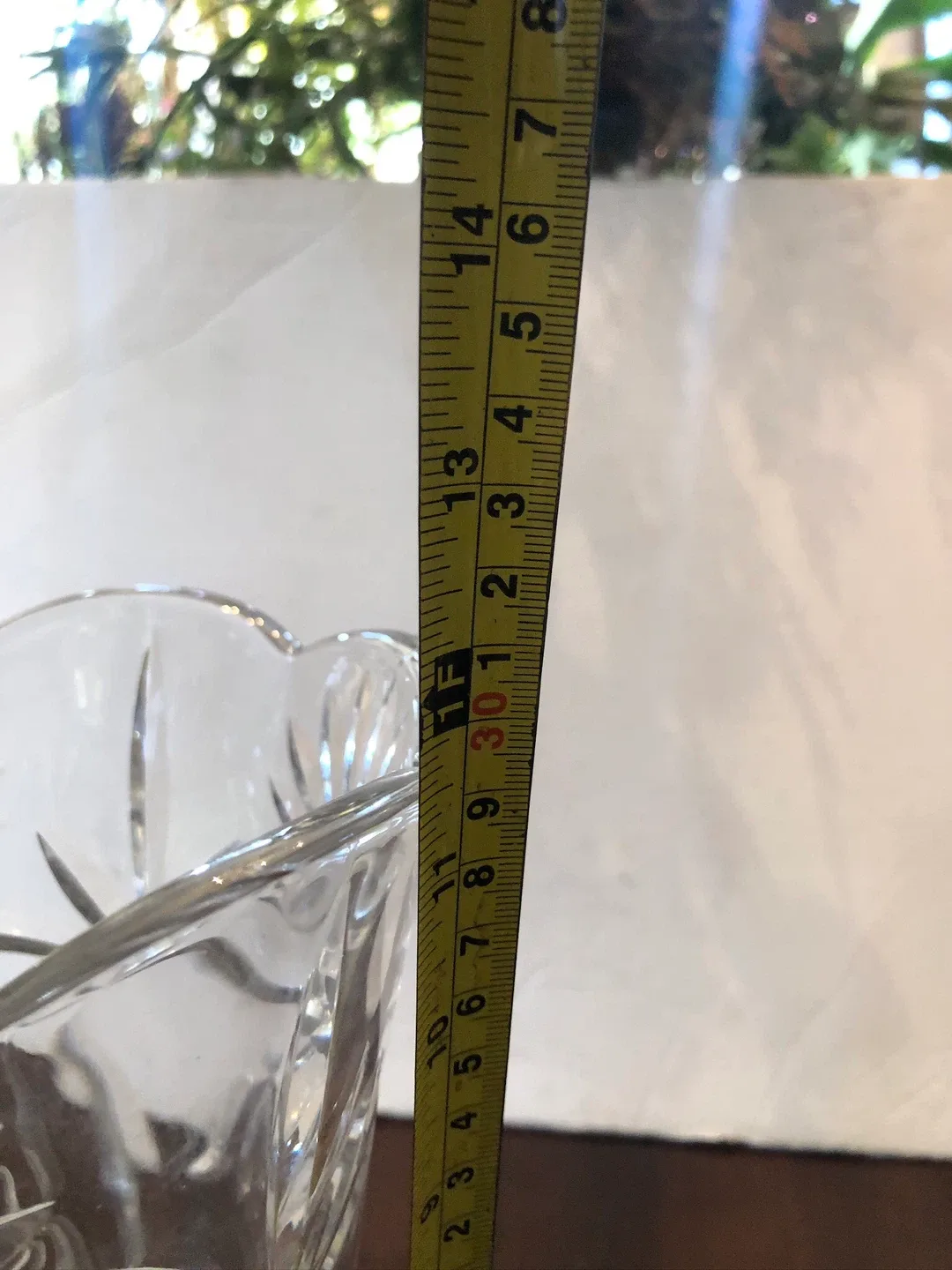 Heavy Glass Vase. 12” high. image indicator(2)