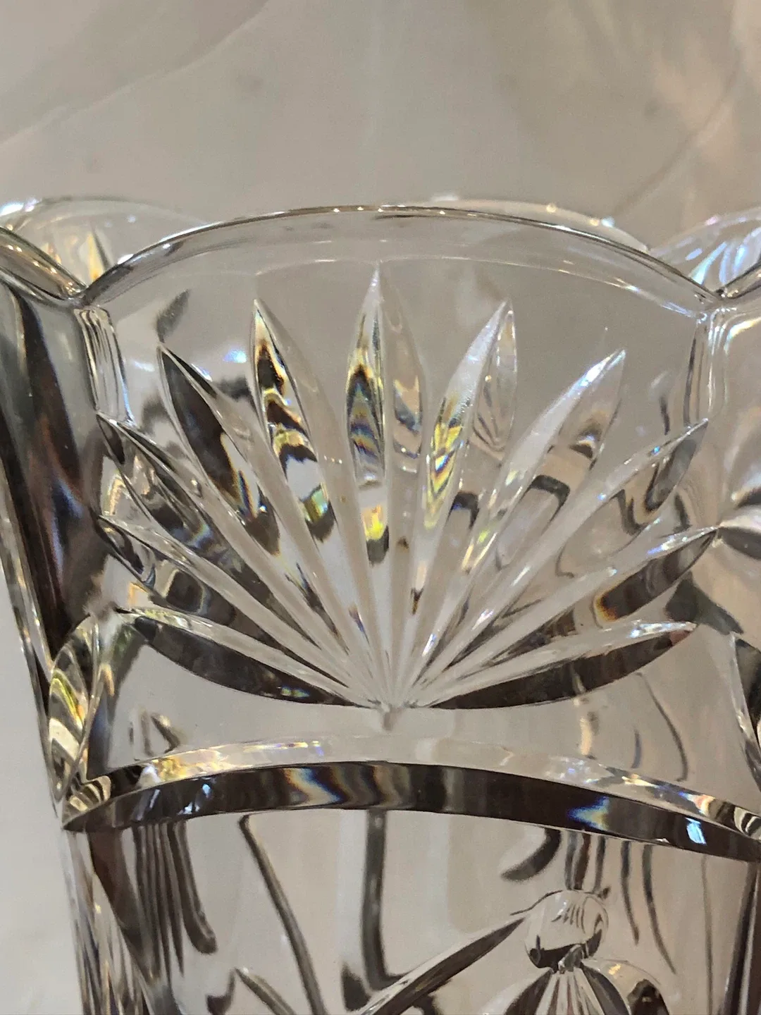 Heavy Glass Vase. 12” high. image indicator(5)