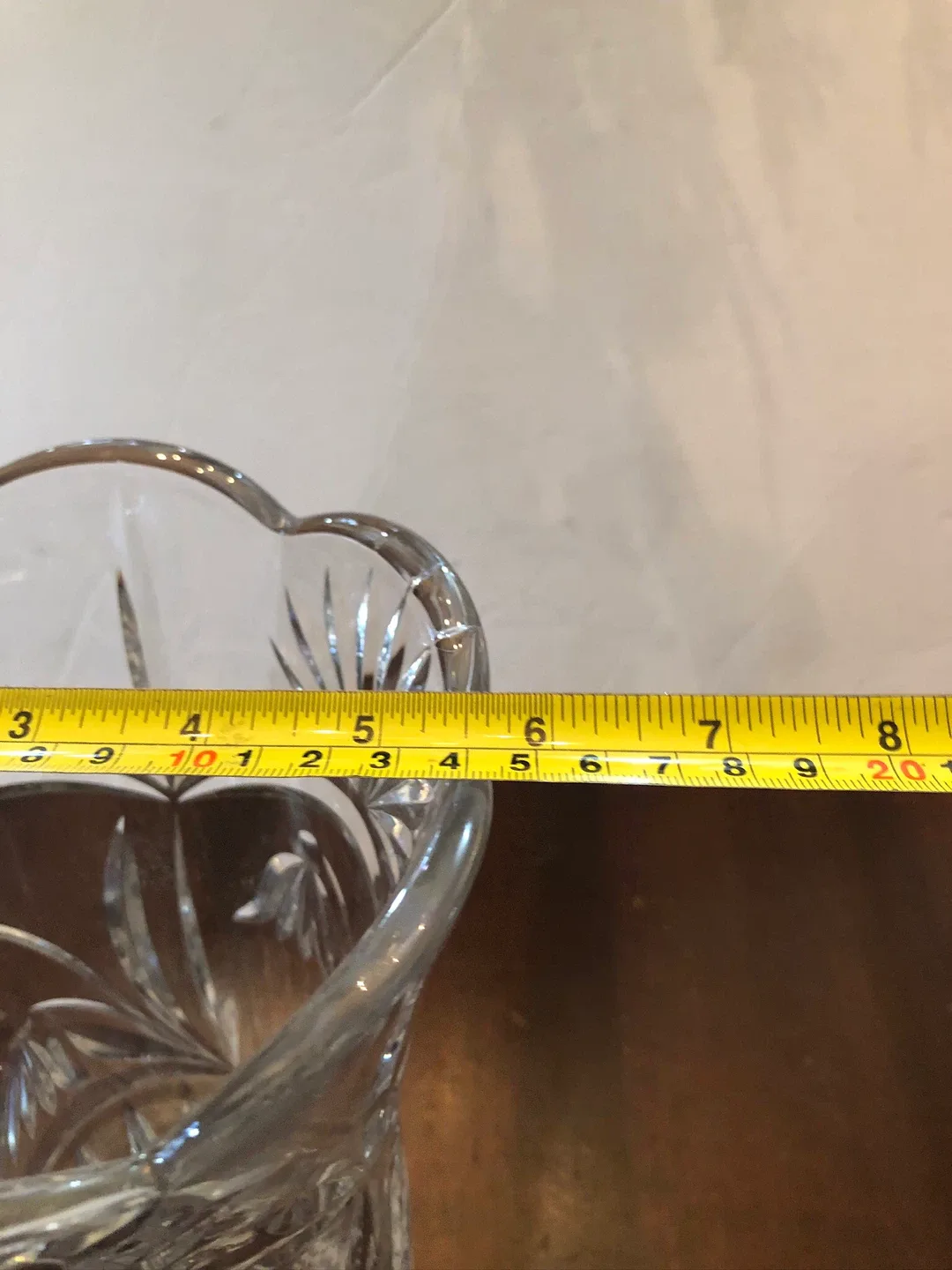 Heavy Glass Vase. 12” high. image indicator(3)