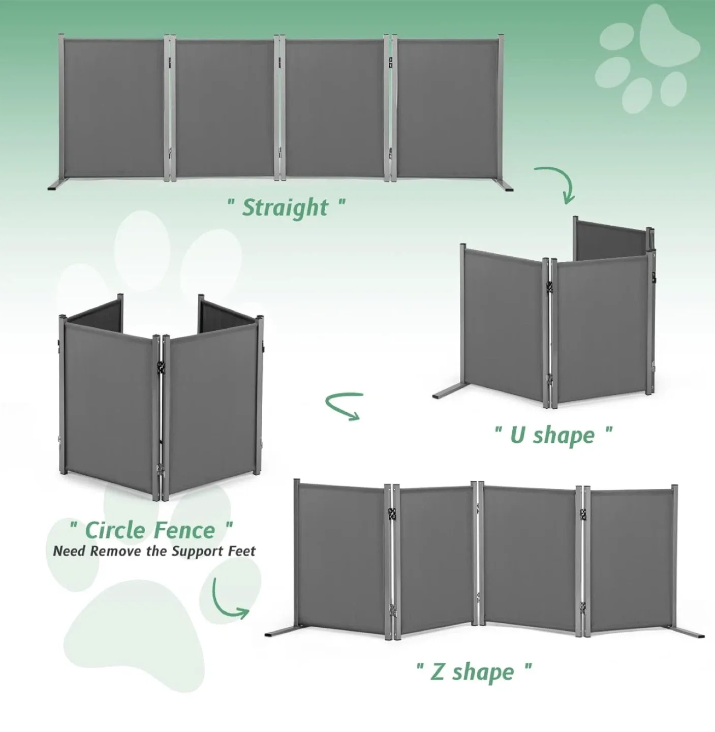 RANTILA 4 Panel Indoor Foldable Dog Fence - BNIB image indicator(3)