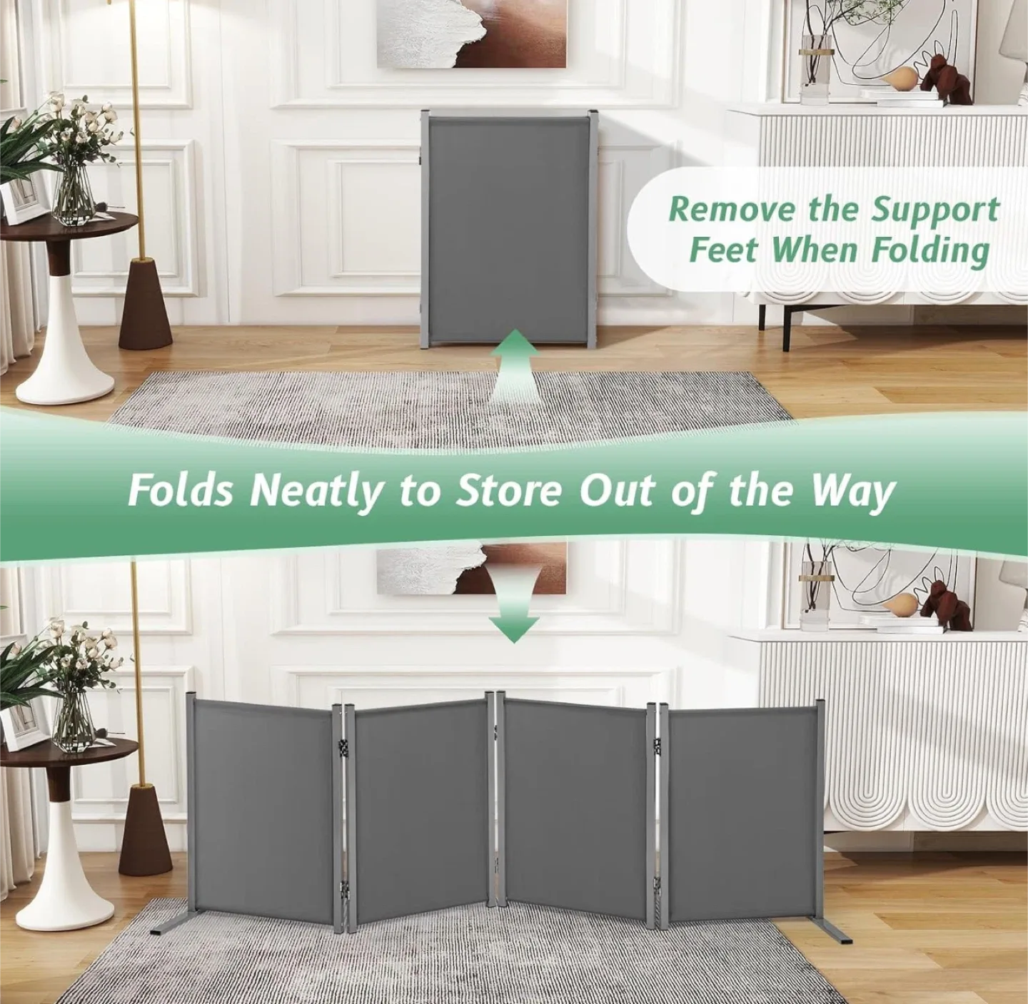 RANTILA 4 Panel Indoor Foldable Dog Fence - BNIB image indicator(4)