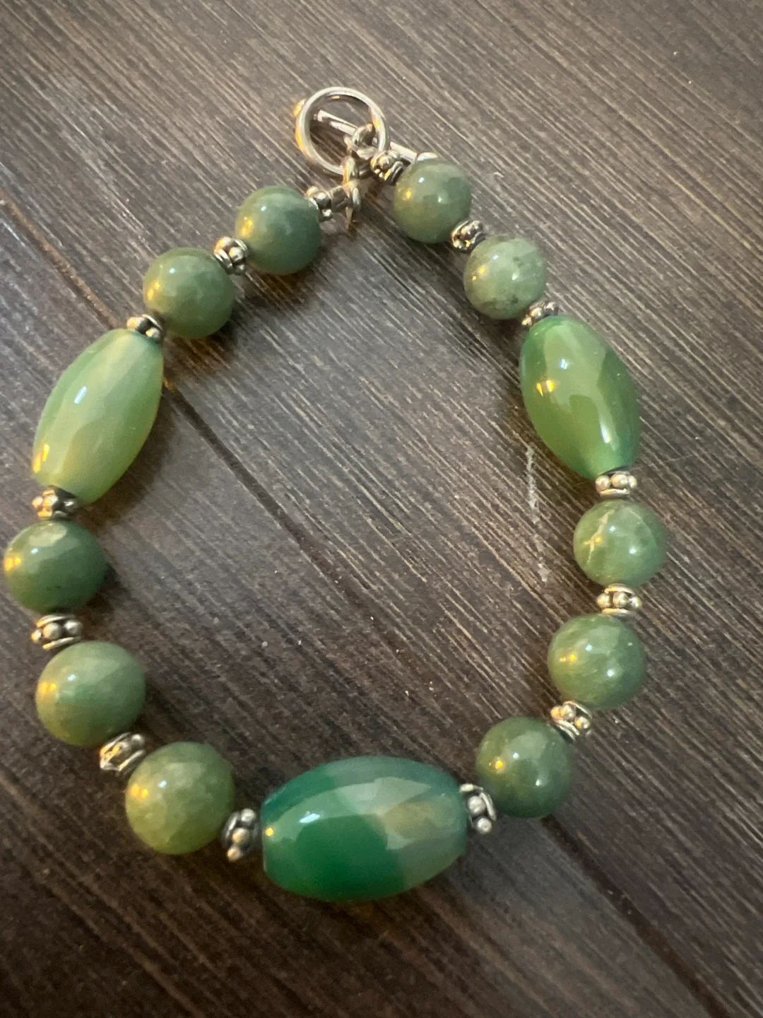 Green Beaded Bracelet