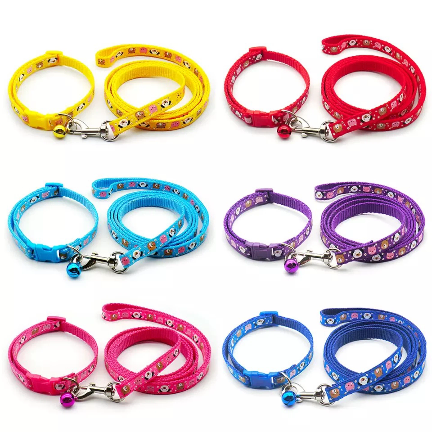 Cute Dog Collar & Leash Set - Cute Cartoon Design - photo 3