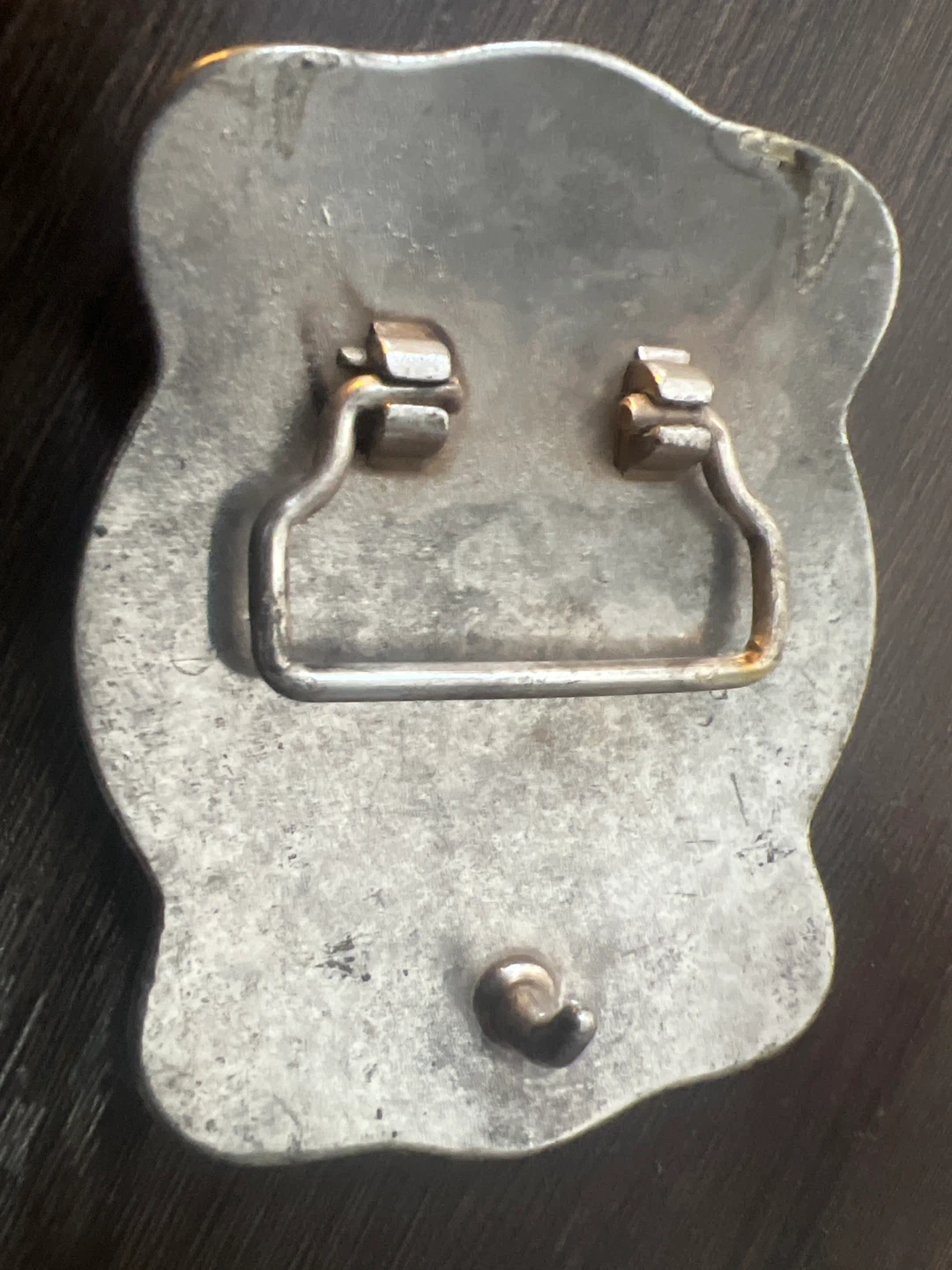 Vintage Silver Tone Belt Buckle - photo 2