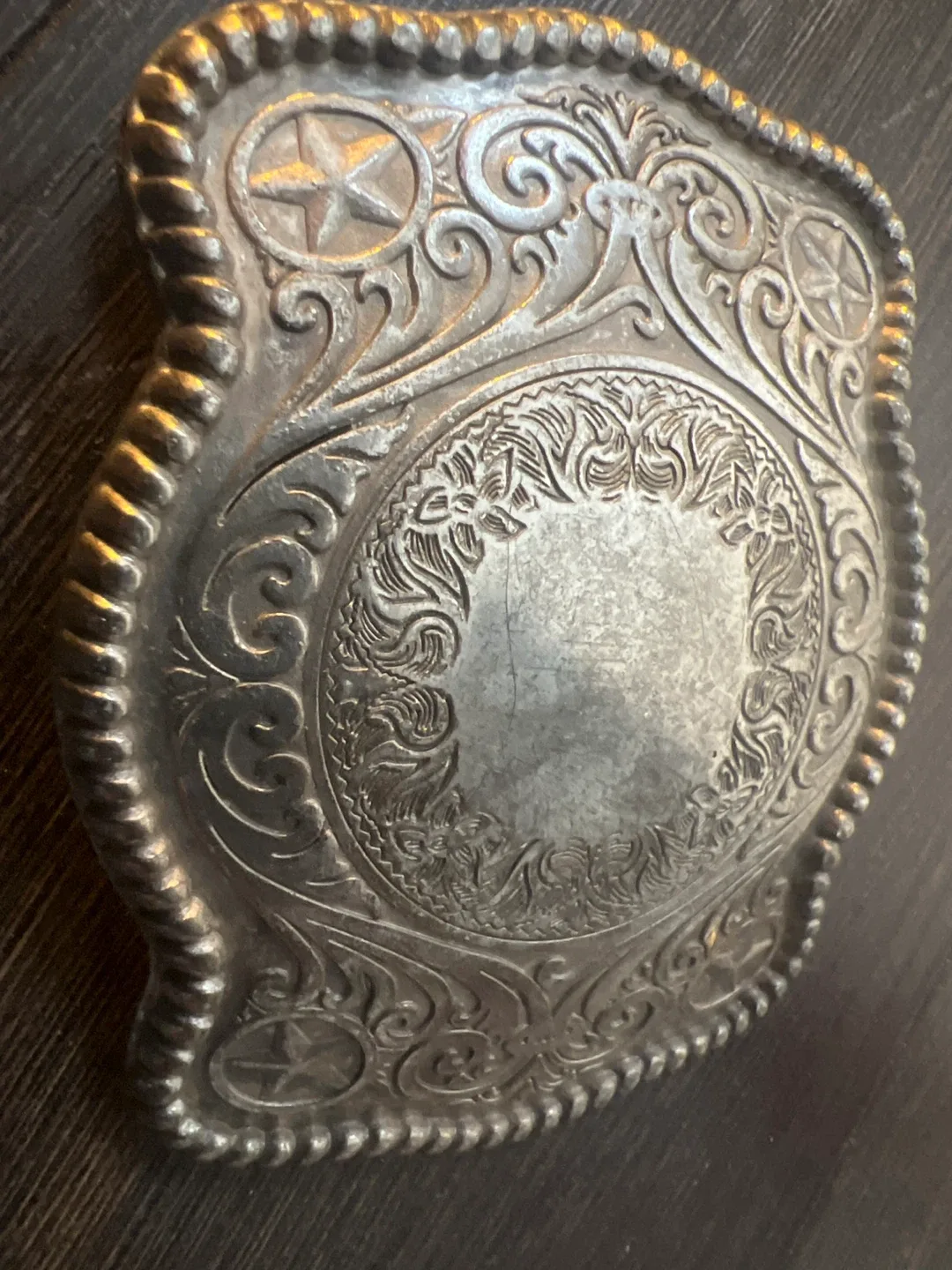 Vintage Silver Tone Belt Buckle