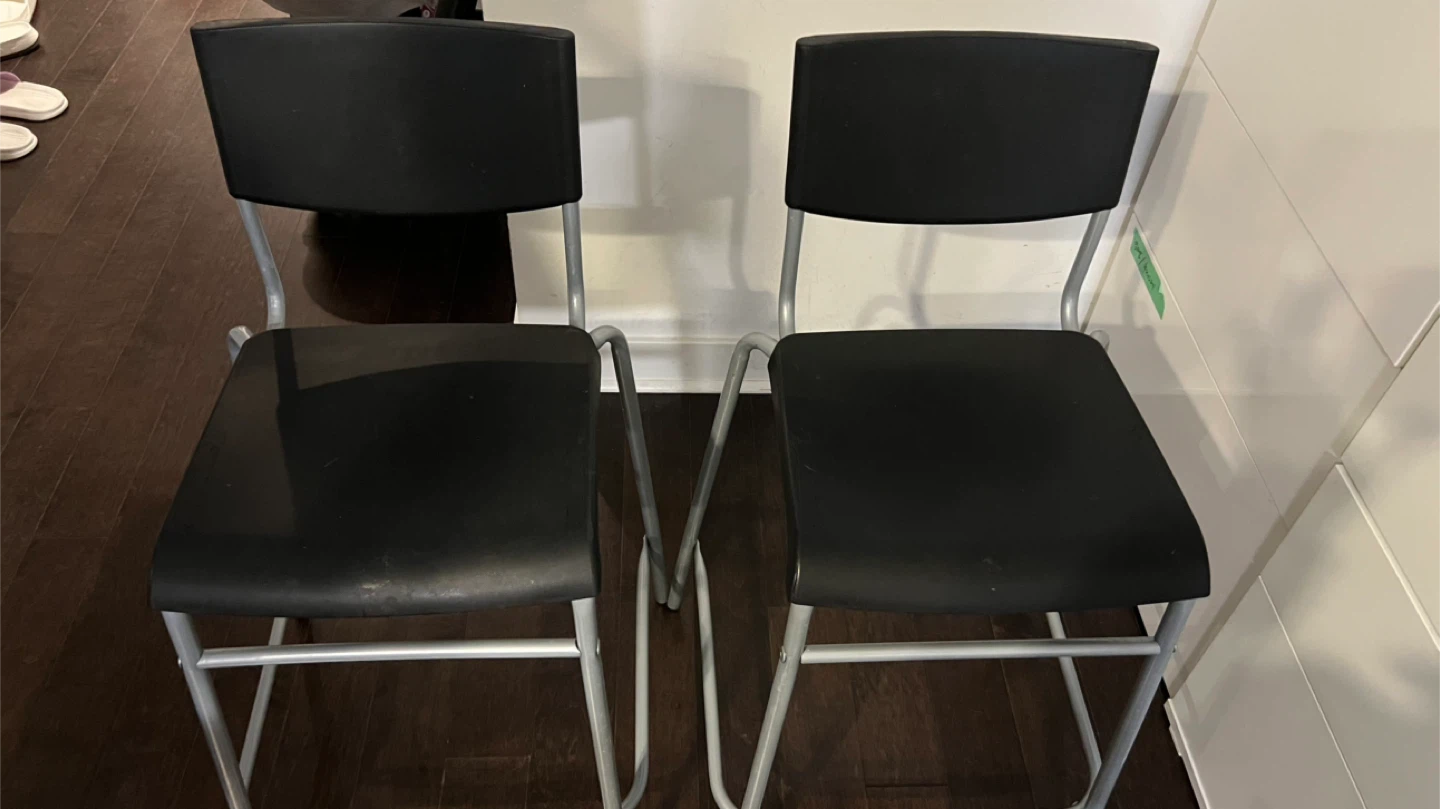 IKEA Two Black Chairs