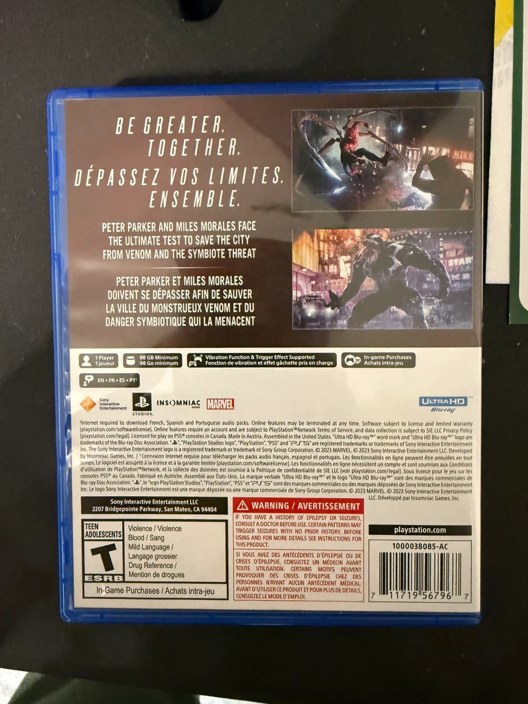Marvel Spider-Man 2 PS5 Game - photo 2