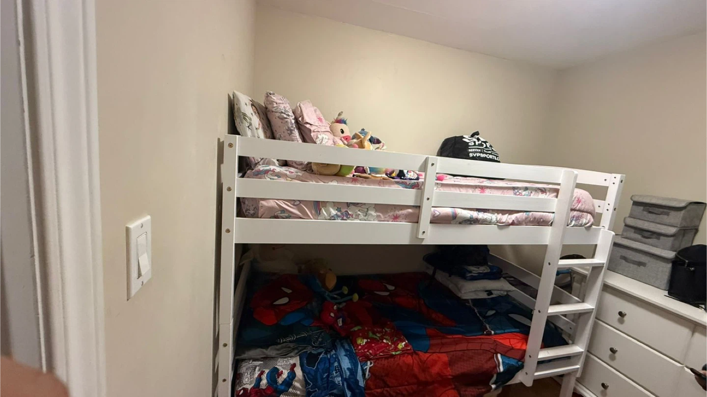 White Bunk Bed Frame - photo 2