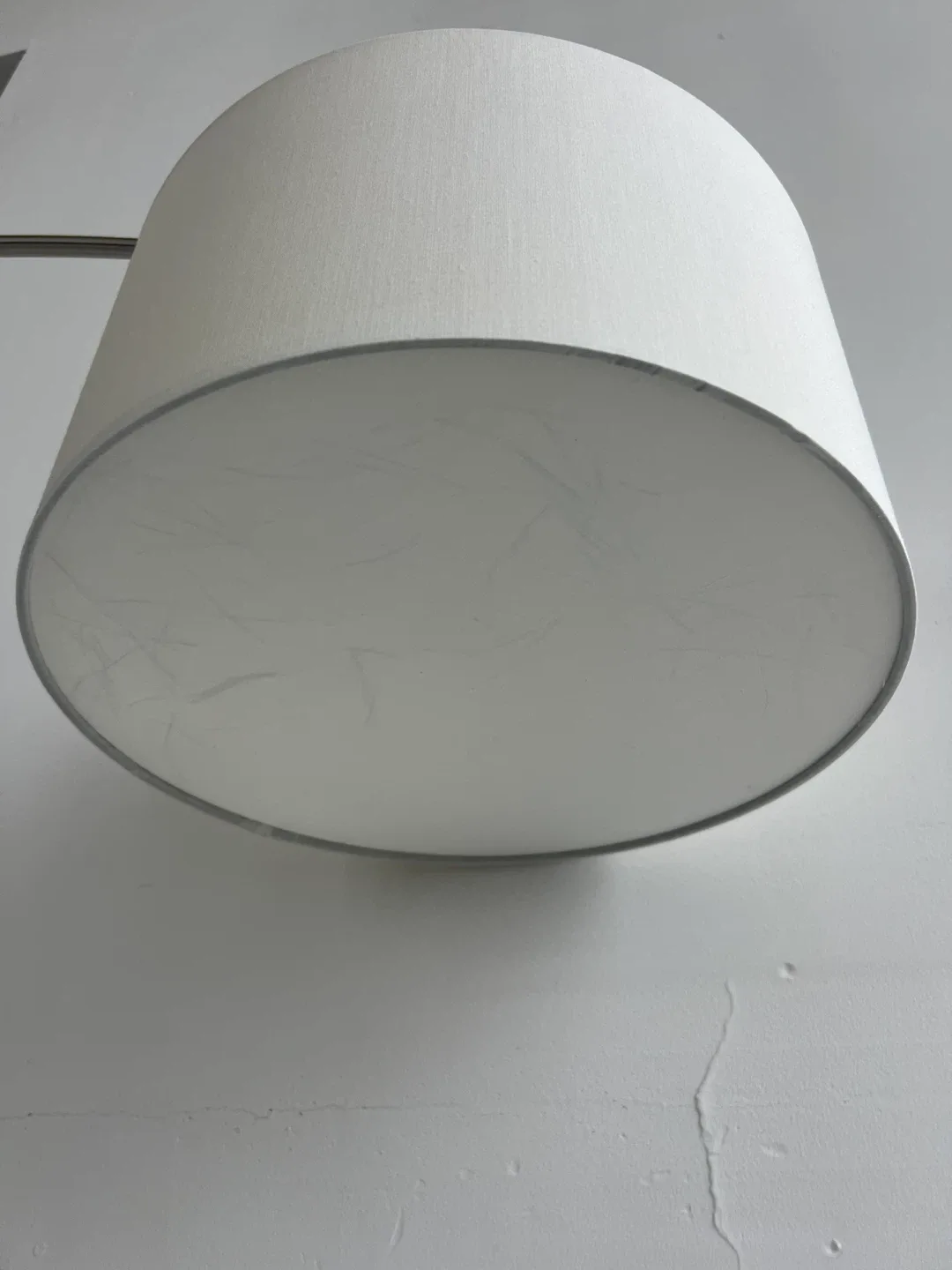 Arc Floor Lamp - Silver Finish, White Shade image indicator(6)