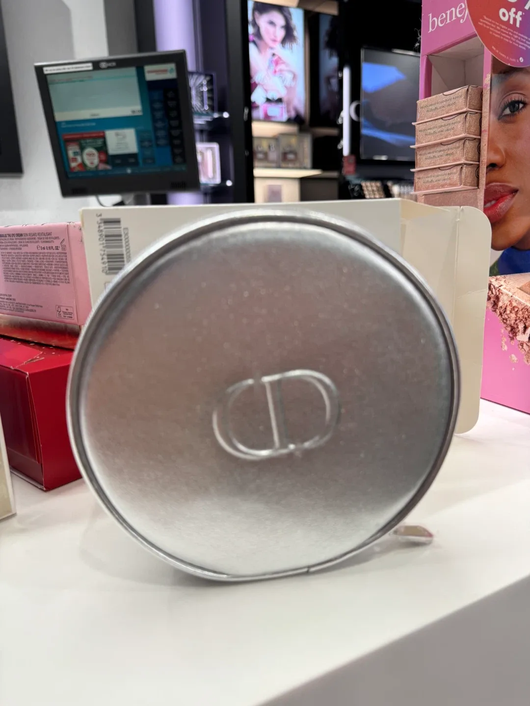 Dior Silver Makeup Bag with Box image indicator(2)