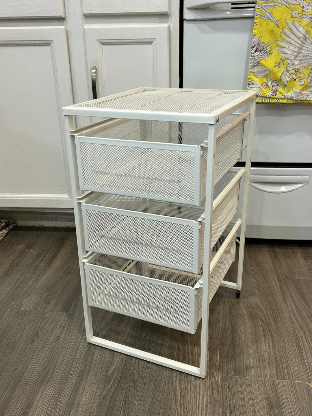 IKEA White Metal Storage Unit