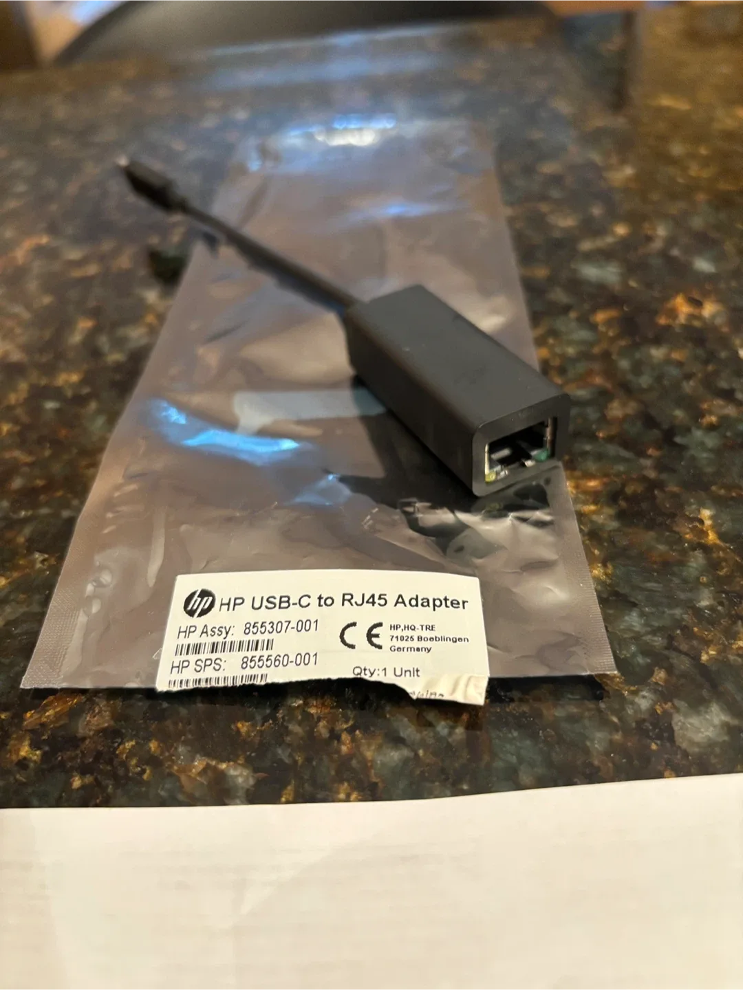 HP USB-C to RJ45 Adapter - New