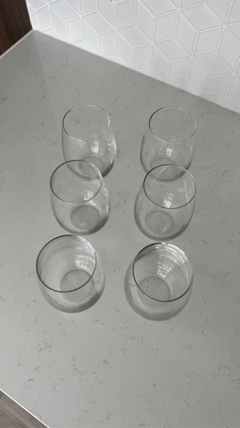 Set of 6 Stemless Wine Glasses image indicator(2)