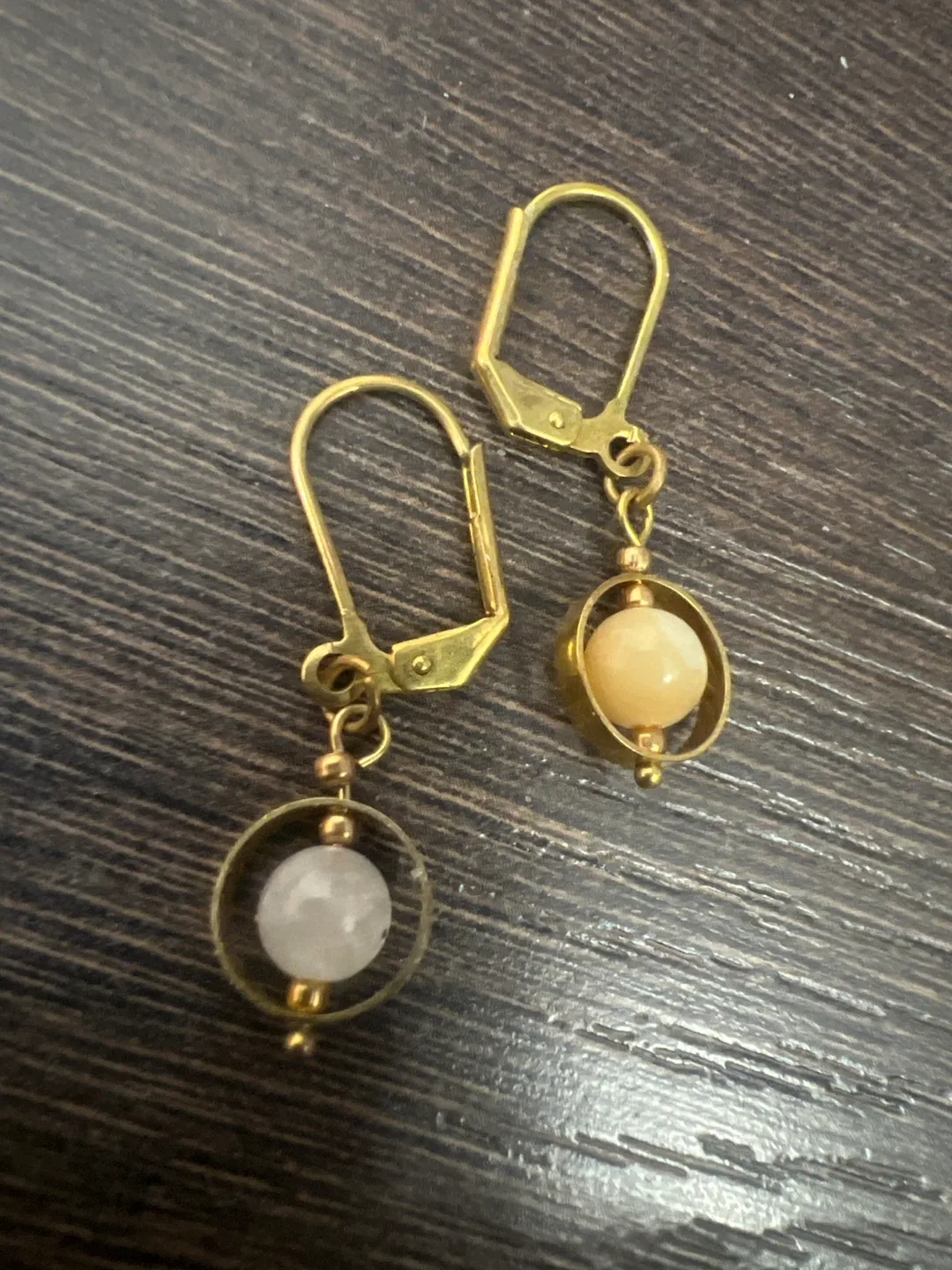 Gold Tone Dangle Earrings